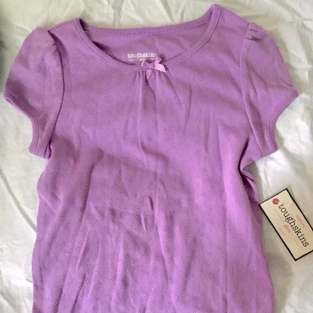 NWT girls size 4t purple cotton t shirt